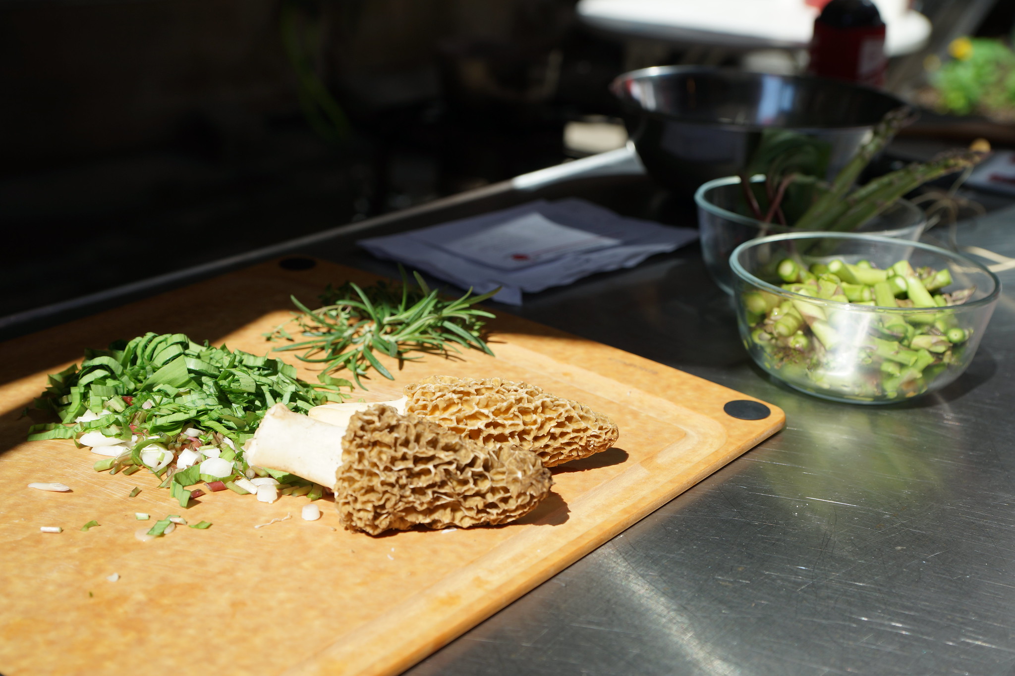 Morels for Wild rice Risotto