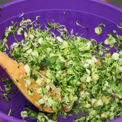 Brussels Sprout Apple Salad