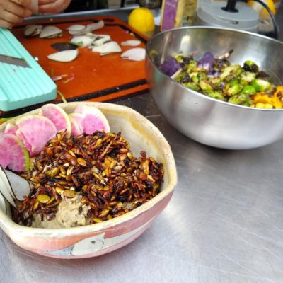 Mung Bean Hummus with Vegetables