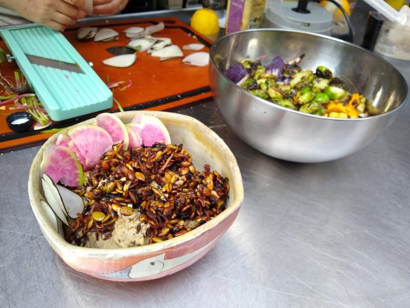 Mung Bean Hummus with Vegetables