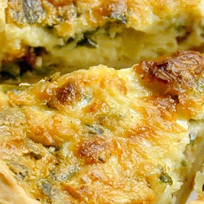 Mushroom quiche