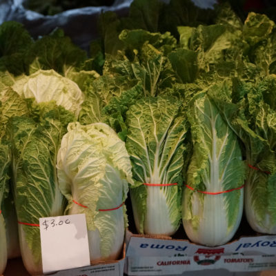 Napa Cabbage Farm visit bean market