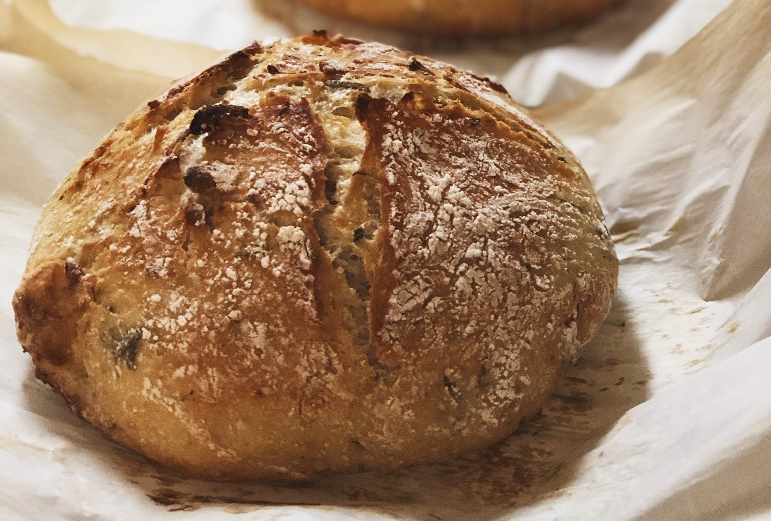 Roasted Garlic and Rosemary No-Knead Bread - Mill City Farmers Market