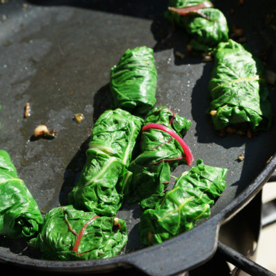 Stuffed Swiss Chard Rolls