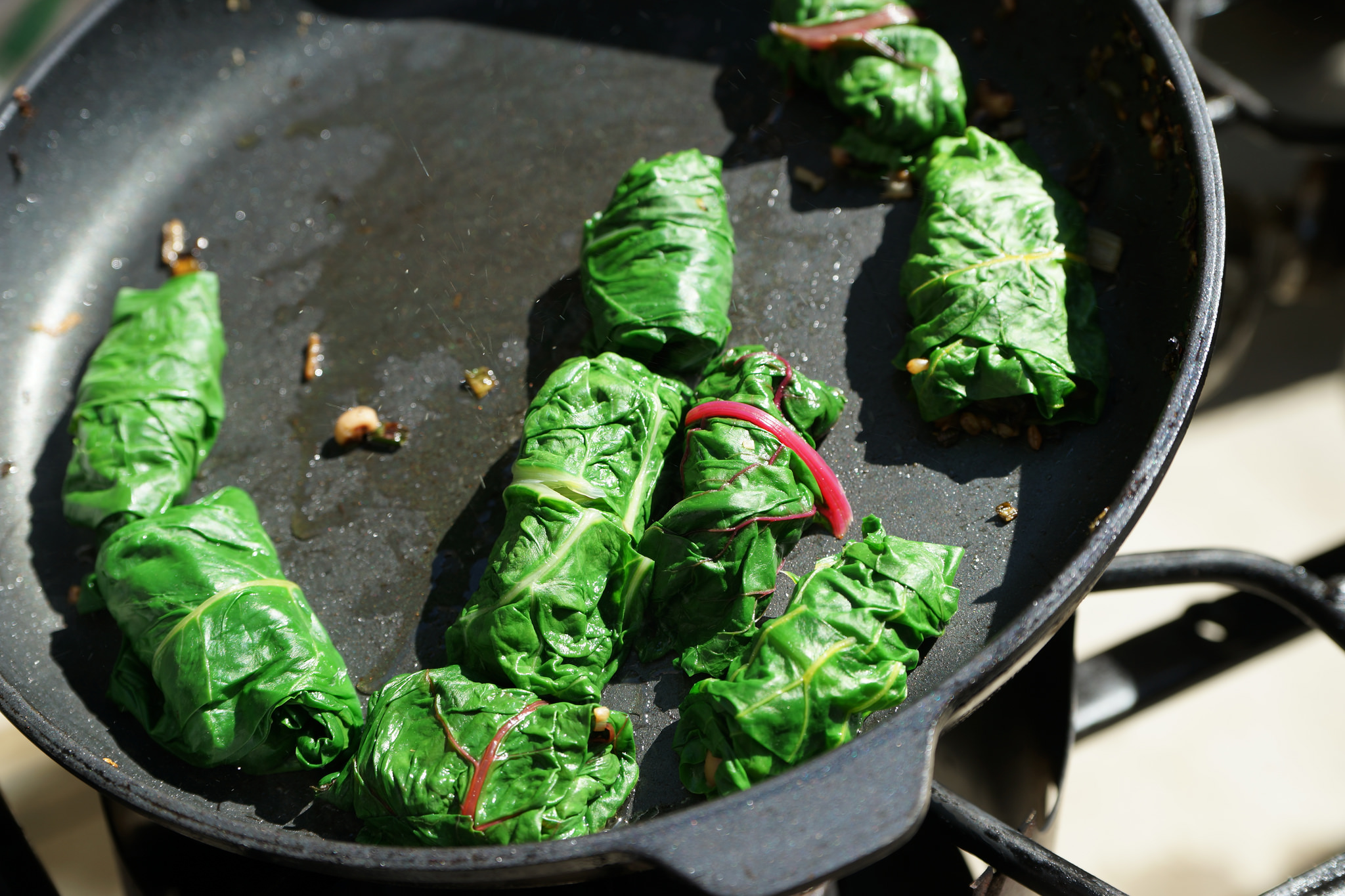 Stuffed Swiss Chard Rolls