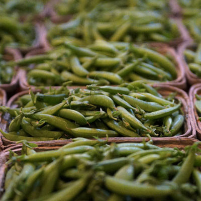Dijon sugar Snap peas